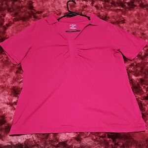 Lane Bryant Pink Short Sleeve Top